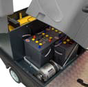 Balayeuse autoportée industrielle - R120 Balayeuse à moteur électrique autotractée ou autoportée