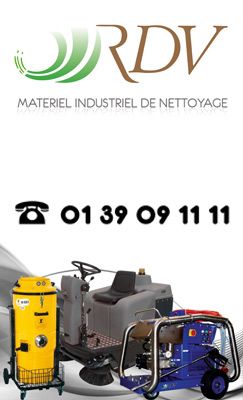 Balayeuse, monobrosse, nettoyeur haute pression, autolaveuse, a^pirateur - RDV France MATERIEL INDUSTRIEL DE NETTOYAGE