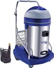 ASPIRATEUR A POMPE REFOULANTE 77 LITRES 2 MOTEUR CUVE INOX Aspirateur professionnel