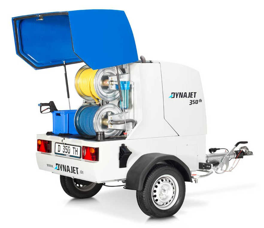 350th HELI Nettoyeur Haute Pression sur Remorque de 100 à 1000 bars