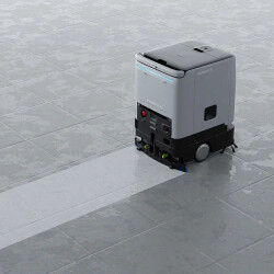 PUDU ET1 | Robot autolaveuse compact 4-en-1 à IA embarquée Autolaveuse robot