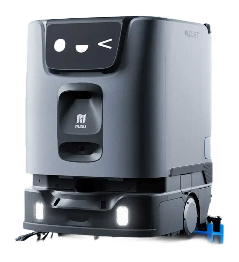 PUDU ET1 | Robot autolaveuse compact 4-en-1 à IA embarquée Autolaveuse robot
